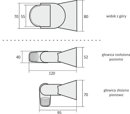 Czujnik ruchu DR-04 W biały